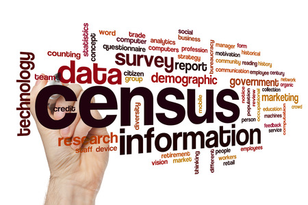 Census word cloud concept